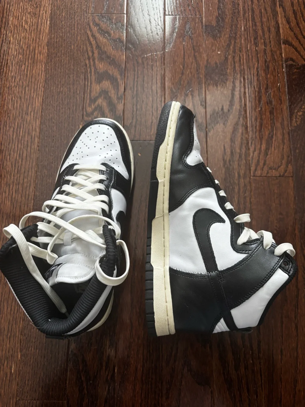 Nike Black and White High-Top Sneakers